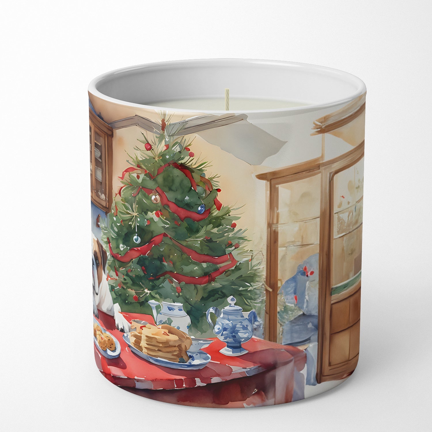 Boxer Christmas Cookies Decorative Soy Candle Nature Soy Wax Essential Oil Home Decor Ideal for Bedroom Kitchen Bath Office Gift, 10 oz