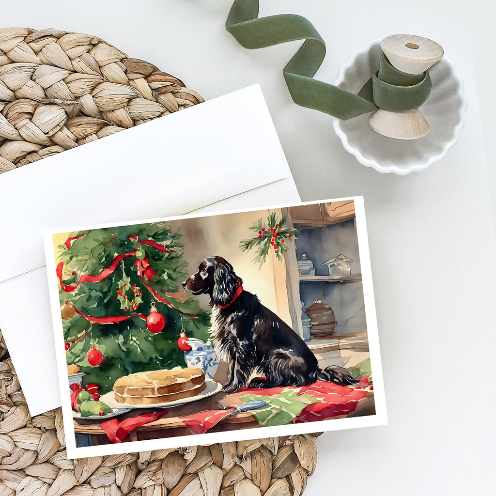 Boykin Spaniel Christmas Cookies Greeting Cards Pack of 8 Blank Cards with Envelopes Whimsical A7 Size 5x7