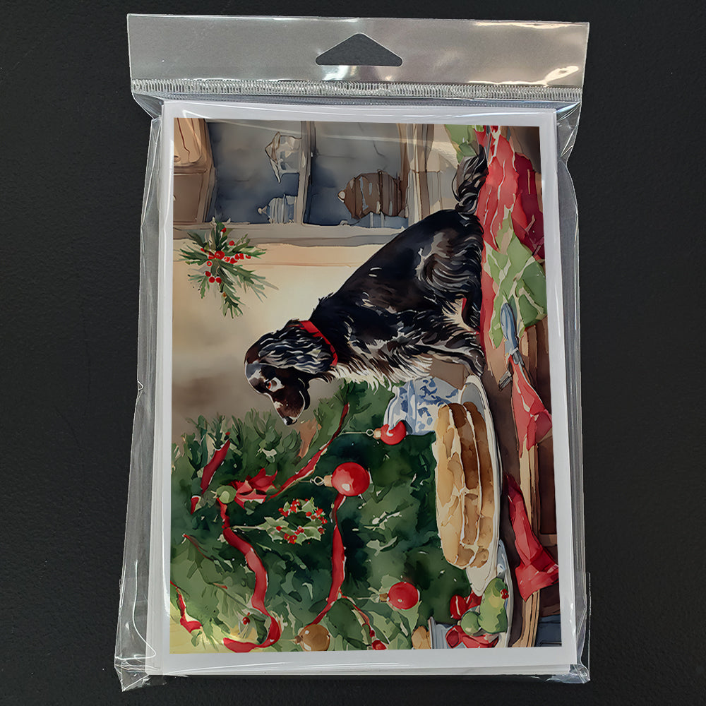 Boykin Spaniel Christmas Cookies Greeting Cards Pack of 8 Blank Cards with Envelopes Whimsical A7 Size 5x7