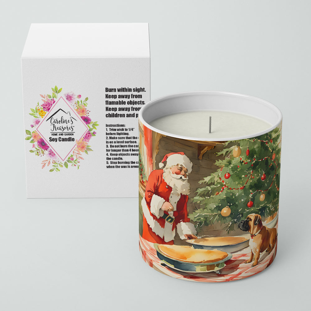 Bullmastiff Christmas Cookies Decorative Soy Candle Nature Soy Wax Essential Oil Home Decor Ideal for Bedroom Kitchen Bath Office Gift, 10 oz