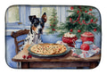 Catahoula Christmas Cookies Dish Drying Mat Absorbent Dish Drying Mat Pad for Kitchen Counter Dish Drainer Mat for Countertop, 14 x 21", Multicolor