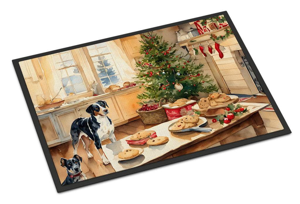 Catahoula Christmas Cookies Doormat Indoor Outdoor 24H X 36W Front Door Mat Rugs for Entryway, Non Slip Washable Low Pile,