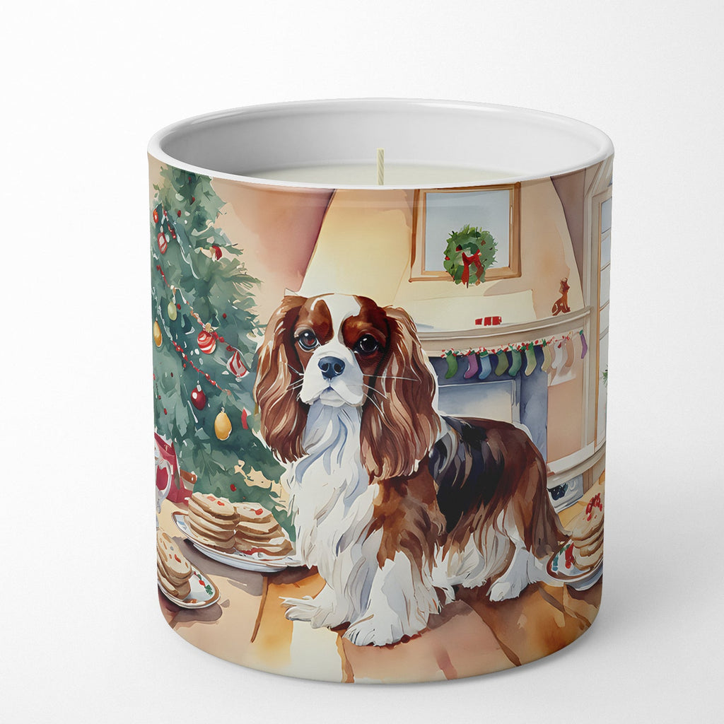 Cavalier Spaniel Christmas Cookies Decorative Soy Candle Nature Soy Wax Essential Oil Home Decor Ideal for Bedroom Kitchen Bath Office Gift, 10 oz