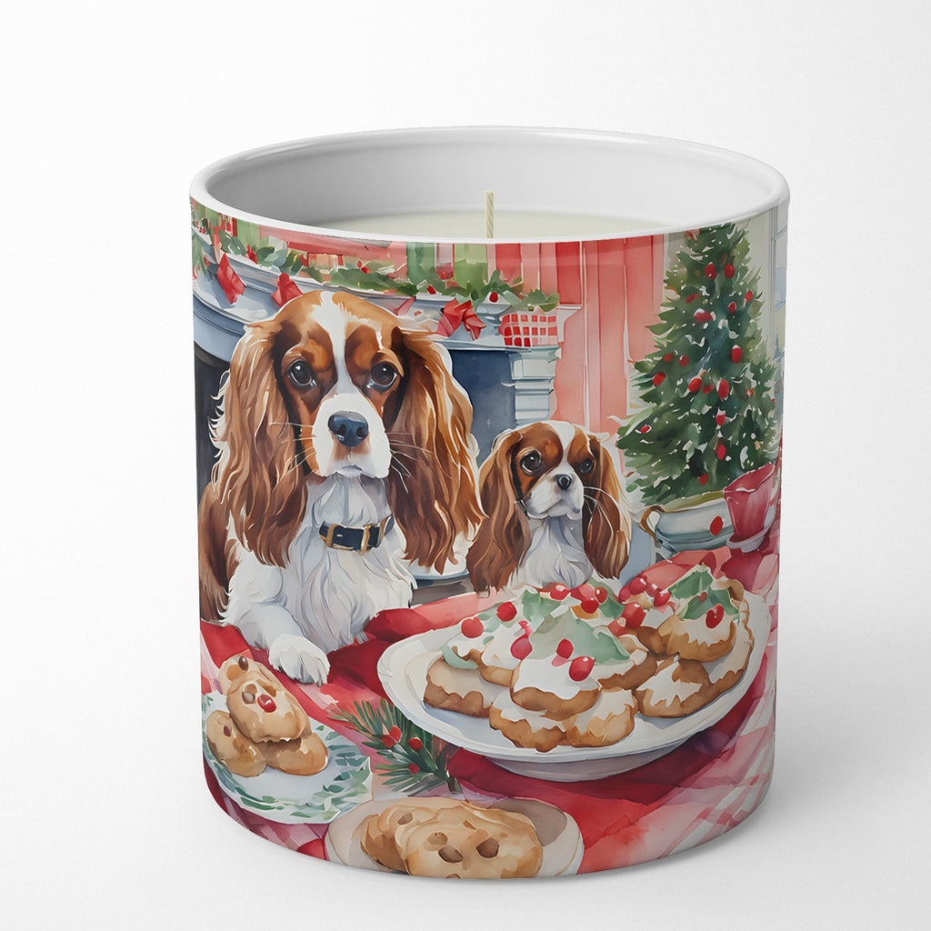 Cavalier Spaniel Christmas Cookies Decorative Soy Candle Nature Soy Wax Essential Oil Home Decor Ideal for Bedroom Kitchen Bath Office Gift, 10 oz