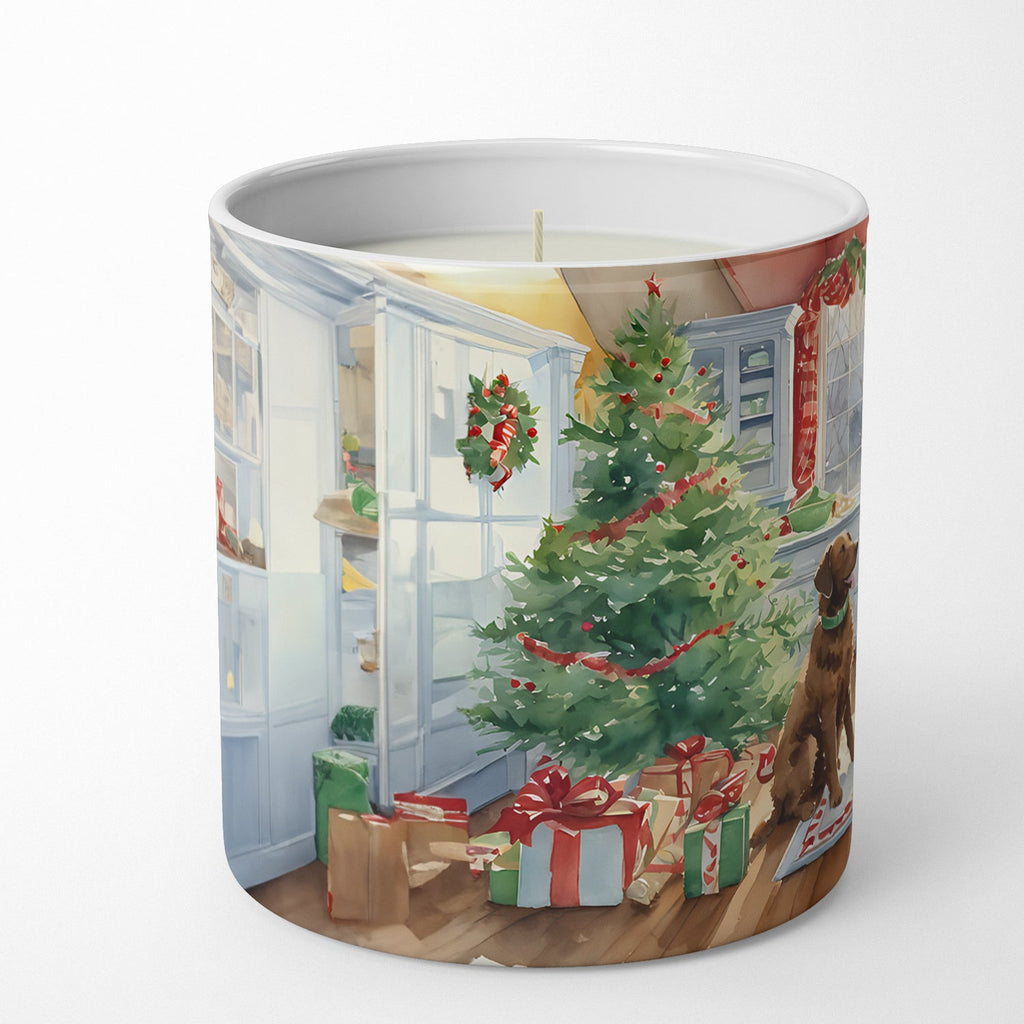 Chesapeake Bay Retriever Christmas Cookies Decorative Soy Candle Nature Soy Wax Essential Oil Home Decor Ideal for Bedroom Kitchen Bath Office Gift, 10 oz