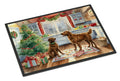 Chesapeake Bay Retriever Christmas Cookies Doormat Indoor Outdoor 18H X 27W Front Door Mat Rugs for Entryway, Non Slip Washable
