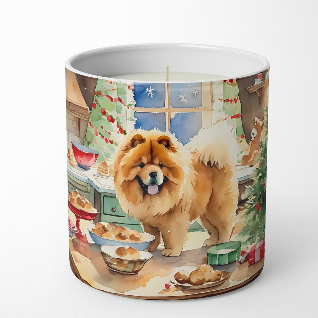 Chow Chow Christmas Cookies Decorative Soy Candle Nature Soy Wax Essential Oil Home Decor Ideal for Bedroom Kitchen Bath Office Gift, 10 oz