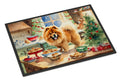 Chow Chow Christmas Cookies Doormat Indoor Outdoor 18H X 27W Front Door Mat Rugs for Entryway, Non Slip Washable