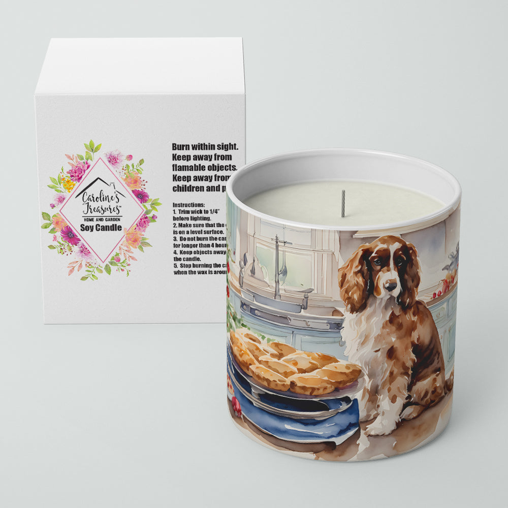 Cocker Spaniel Christmas Cookies Decorative Soy Candle Nature Soy Wax Essential Oil Home Decor Ideal for Bedroom Kitchen Bath Office Gift, 10 oz