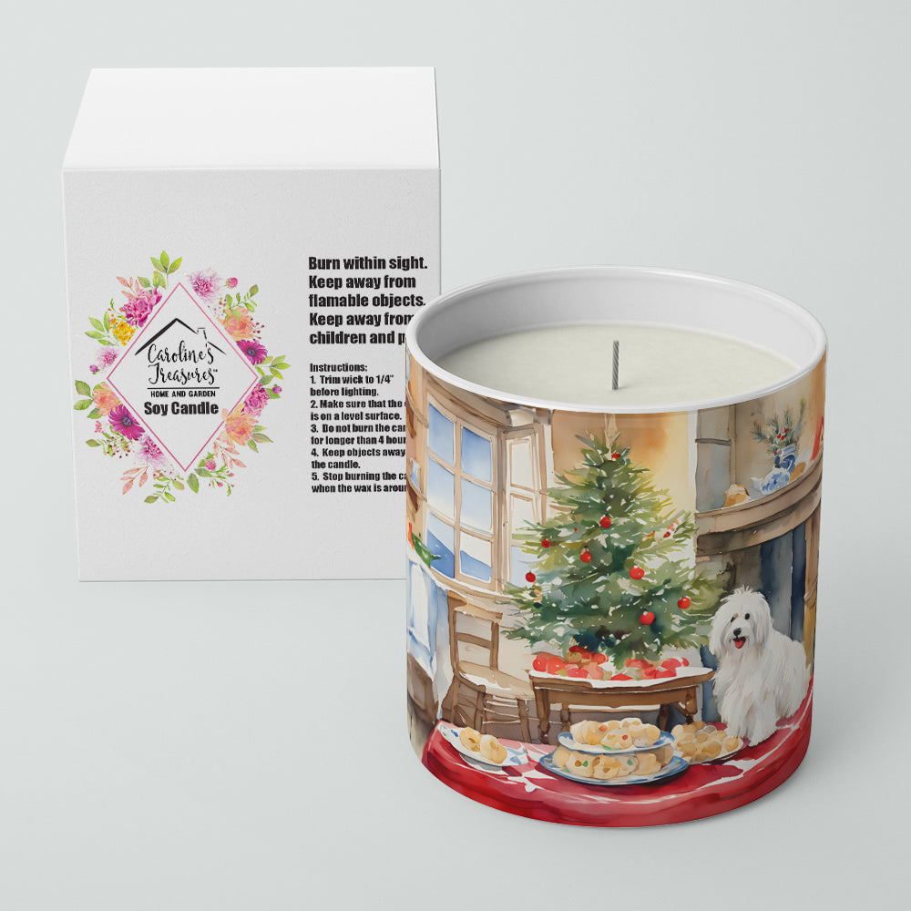 Coton De Tulear Christmas Cookies Decorative Soy Candle Nature Soy Wax Essential Oil Home Decor Ideal for Bedroom Kitchen Bath Office Gift, 10 oz