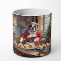 English Bulldog Christmas Cookies Decorative Soy Candle Nature Soy Wax Essential Oil Home Decor Ideal for Bedroom Kitchen Bath Office Gift, 10 oz