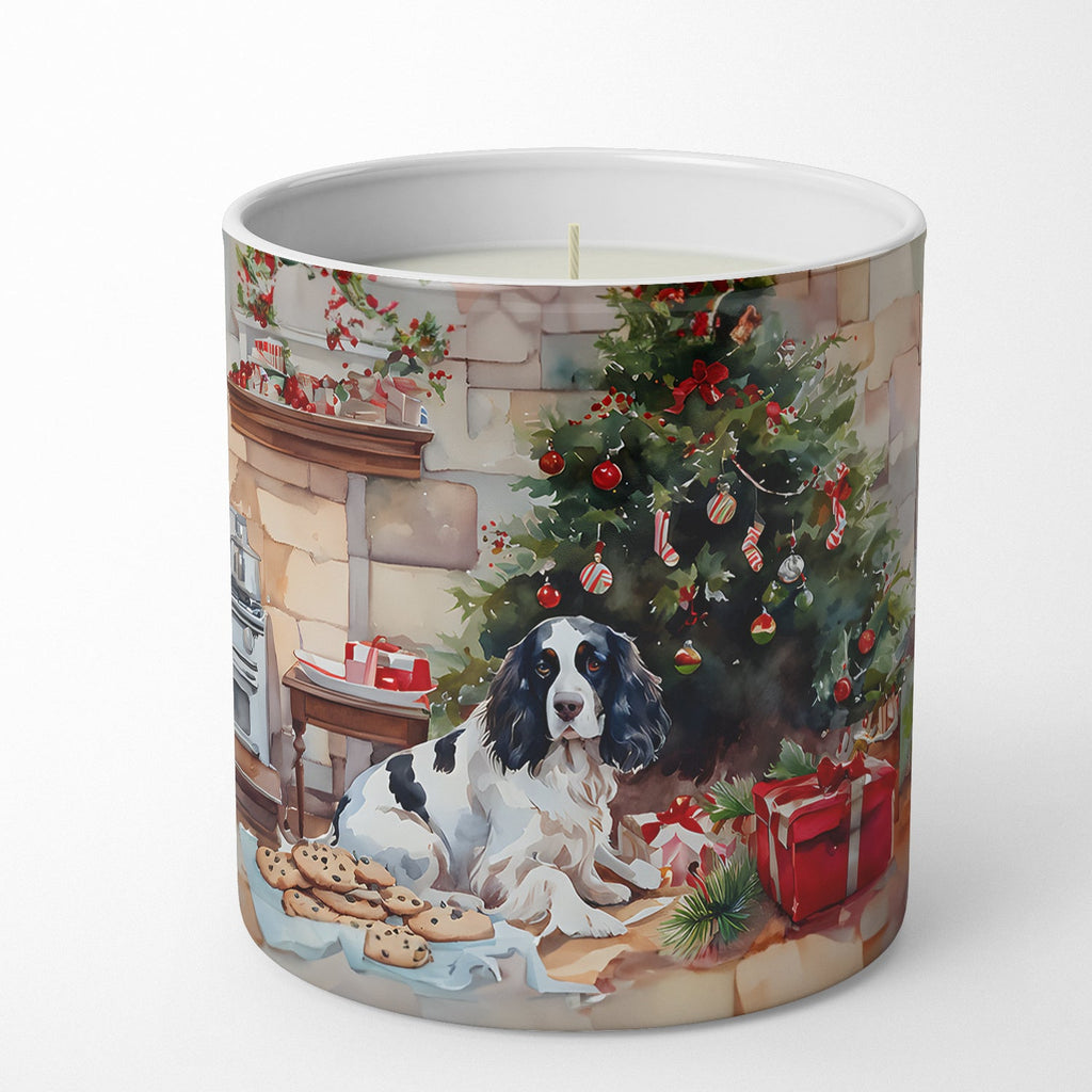 English Springer Spaniel Christmas Cookies Decorative Soy Candle Nature Soy Wax Essential Oil Home Decor Ideal for Bedroom Kitchen Bath Office Gift, 10 oz