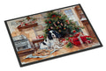 English Springer Spaniel Christmas Cookies Doormat Indoor Outdoor 18H X 27W Front Door Mat Rugs for Entryway, Non Slip Washable