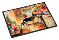 German Shepherd Christmas Cookies Doormat Indoor Outdoor 24H X 36W Front Door Mat Rugs for Entryway, Non Slip Washable Low Pile,