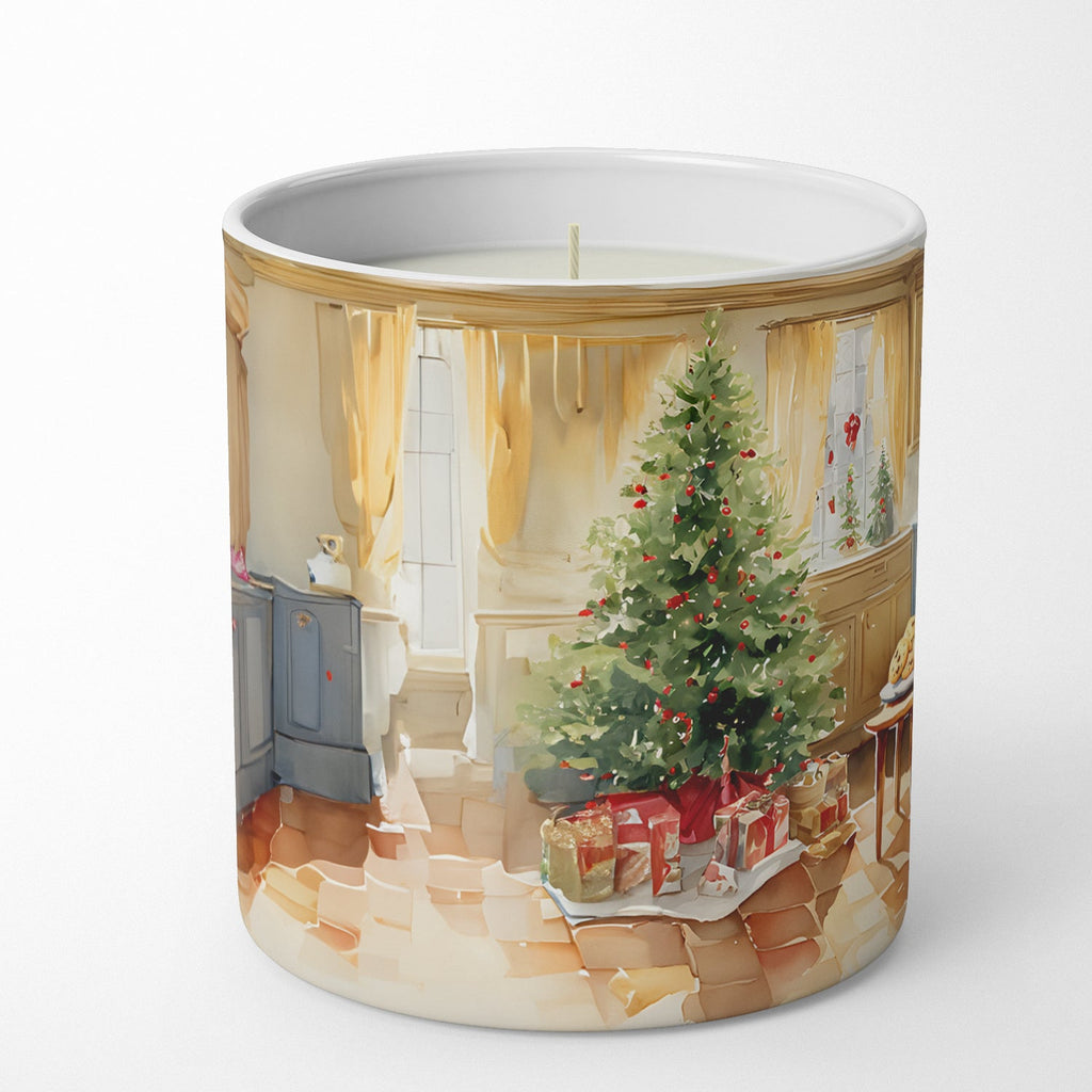 Golden Retriever Christmas Cookies Decorative Soy Candle Nature Soy Wax Essential Oil Home Decor Ideal for Bedroom Kitchen Bath Office Gift, 10 oz