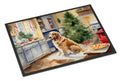 Golden Retriever Christmas Cookies Doormat Indoor Outdoor 18H X 27W Front Door Mat Rugs for Entryway, Non Slip Washable