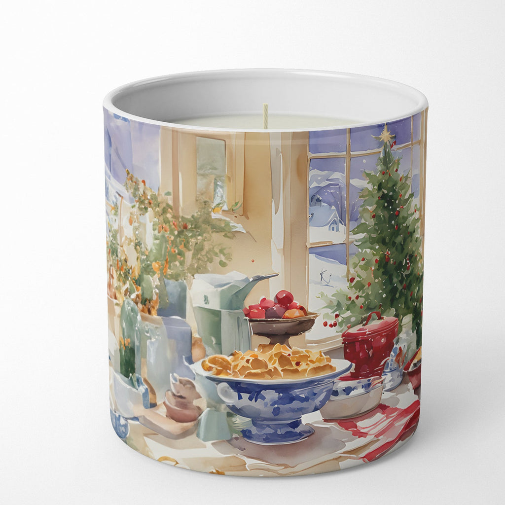 Golden Retriever Christmas Cookies Decorative Soy Candle Nature Soy Wax Essential Oil Home Decor Ideal for Bedroom Kitchen Bath Office Gift, 10 oz