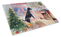 Great Dane Christmas Cookies Cutting Board Tempered Glass Kitchen Cutting Surface, Heat Resistant Chopping, Non-Slip Feet, Food Prep & Serving