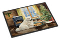Great Pyrenees Christmas Cookies Doormat Indoor Outdoor 18H X 27W Front Door Mat Rugs for Entryway, Non Slip Washable