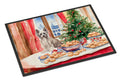 Chinese Crested Christmas Cookies Doormat Indoor Outdoor 24H X 36W Front Door Mat Rugs for Entryway, Non Slip Washable Low Pile,