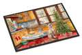 Chinese Crested Christmas Cookies Doormat Indoor Outdoor 18H X 27W Front Door Mat Rugs for Entryway, Non Slip Washable