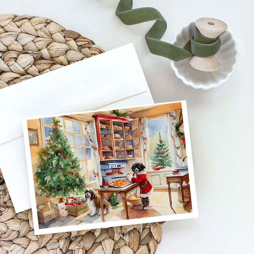 Havanese Christmas Cookies Greeting Cards Pack of 8 Blank Cards with Envelopes Whimsical A7 Size 5x7