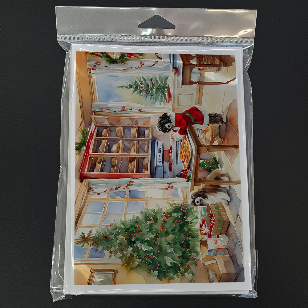 Havanese Christmas Cookies Greeting Cards Pack of 8 Blank Cards with Envelopes Whimsical A7 Size 5x7