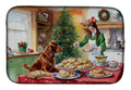 Irish Setter Christmas Cookies Dish Drying Mat Absorbent Dish Drying Mat Pad for Kitchen Counter Dish Drainer Mat for Countertop, 14 x 21", Multicolor