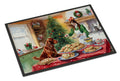 Irish Setter Christmas Cookies Doormat Indoor Outdoor 24H X 36W Front Door Mat Rugs for Entryway, Non Slip Washable Low Pile,