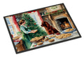 Irish Setter Christmas Cookies Doormat Indoor Outdoor 18H X 27W Front Door Mat Rugs for Entryway, Non Slip Washable