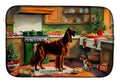 Irish Setter Christmas Cookies Dish Drying Mat Absorbent Dish Drying Mat Pad for Kitchen Counter Dish Drainer Mat for Countertop, 14 x 21", Multicolor