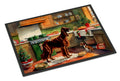Irish Setter Christmas Cookies Doormat Indoor Outdoor 24H X 36W Front Door Mat Rugs for Entryway, Non Slip Washable Low Pile,