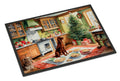 Irish Setter Christmas Cookies Doormat Indoor Outdoor 18H X 27W Front Door Mat Rugs for Entryway, Non Slip Washable