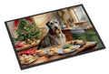 Irish Wolfhound Christmas Cookies Doormat Indoor Outdoor 24H X 36W Front Door Mat Rugs for Entryway, Non Slip Washable Low Pile,