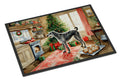 Irish Wolfhound Christmas Cookies Doormat Indoor Outdoor 24H X 36W Front Door Mat Rugs for Entryway, Non Slip Washable Low Pile,