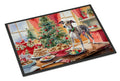 Italian Greyhound Christmas Cookies Doormat Indoor Outdoor 18H X 27W Front Door Mat Rugs for Entryway, Non Slip Washable