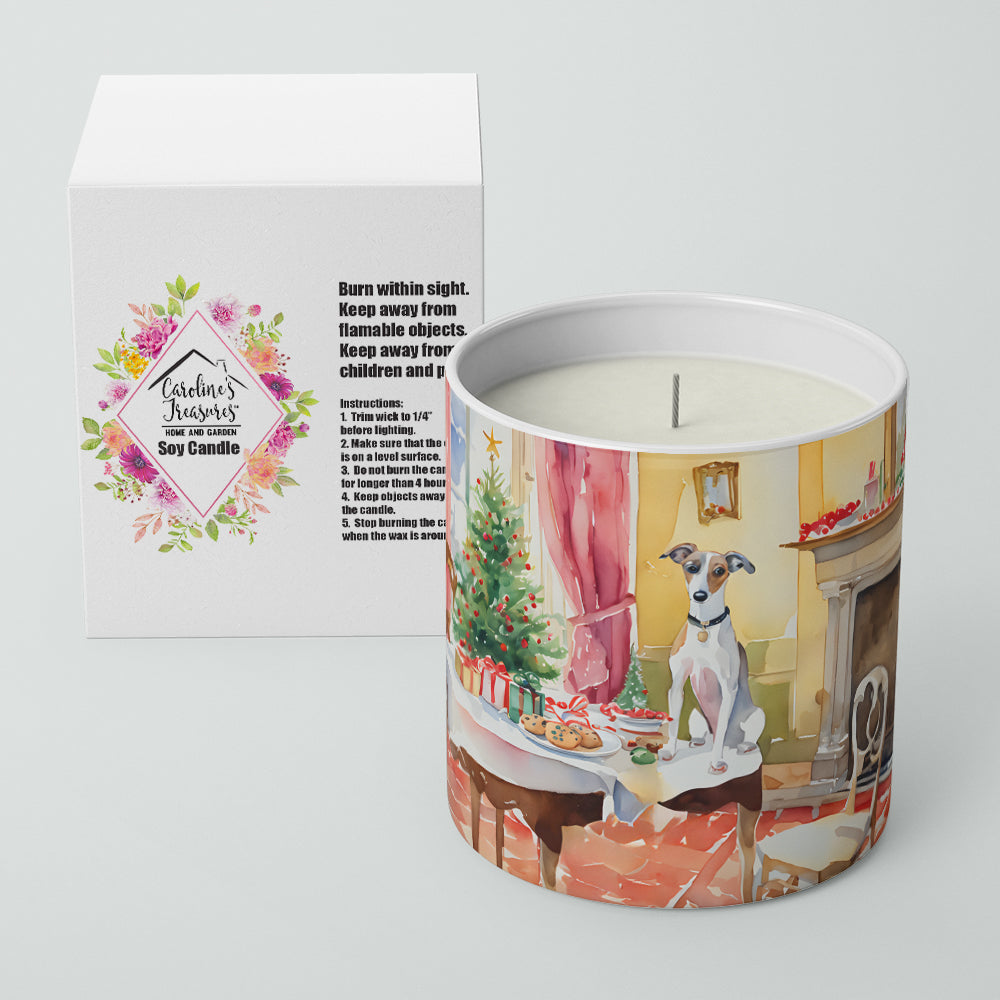 Italian Greyhound Christmas Cookies Decorative Soy Candle Nature Soy Wax Essential Oil Home Decor Ideal for Bedroom Kitchen Bath Office Gift, 10 oz
