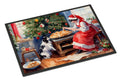 Japanese Chin Christmas Cookies Doormat Indoor Outdoor 18H X 27W Front Door Mat Rugs for Entryway, Non Slip Washable