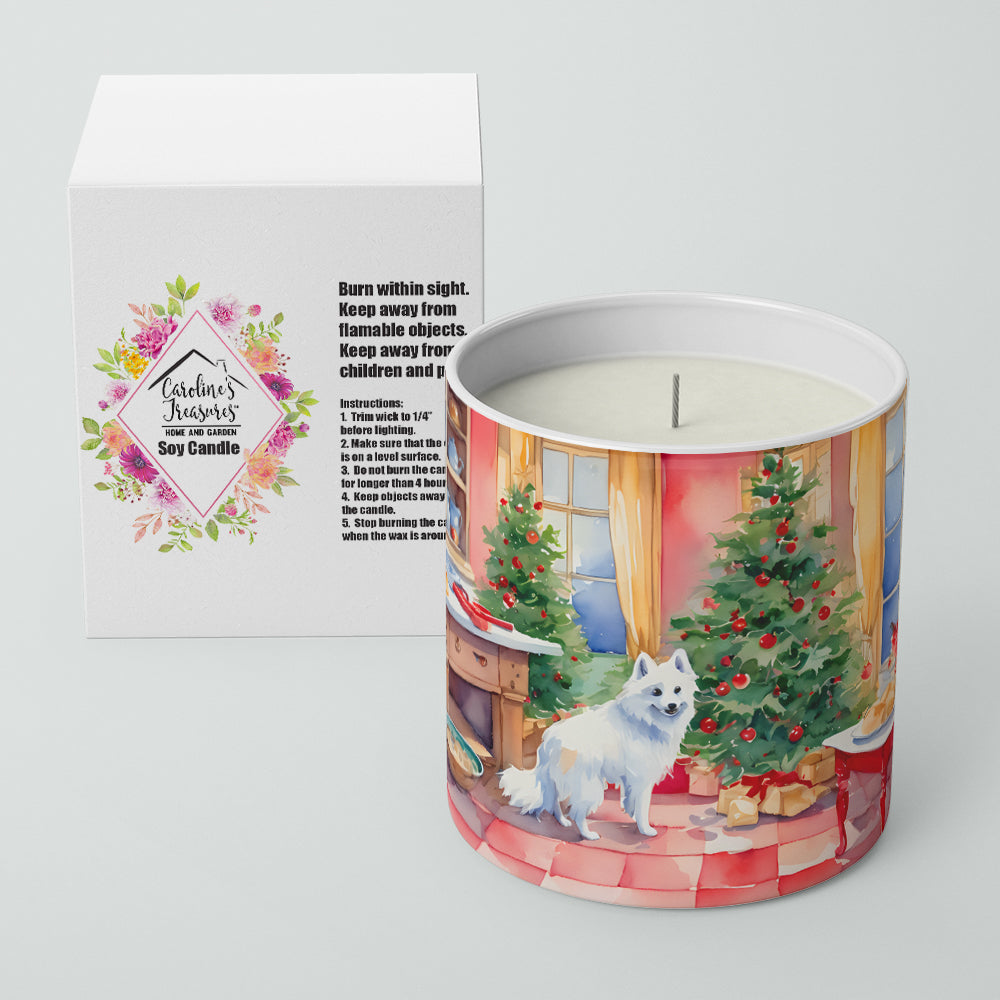 Japanese Spitz Christmas Cookies Decorative Soy Candle Nature Soy Wax Essential Oil Home Decor Ideal for Bedroom Kitchen Bath Office Gift, 10 oz
