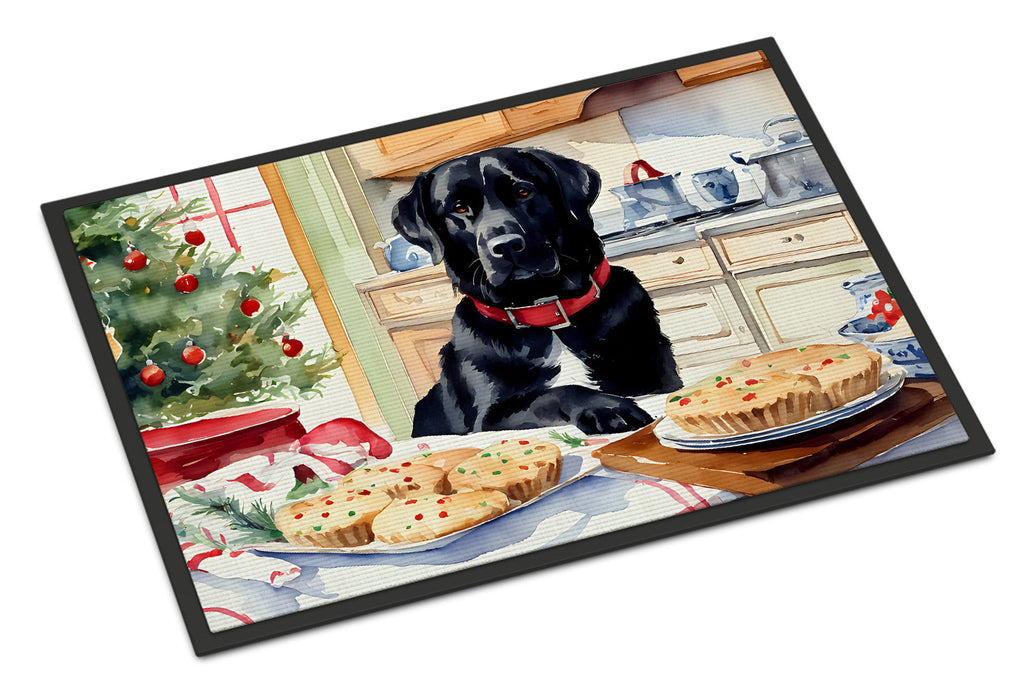 Labrador Retriever Christmas Cookies Doormat Indoor Outdoor 24H X 36W Front Door Mat Rugs for Entryway, Non Slip Washable Low Pile,