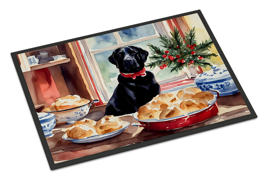 Labrador Retriever Christmas Cookies Doormat Indoor Outdoor 24H X 36W Front Door Mat Rugs for Entryway, Non Slip Washable Low Pile,