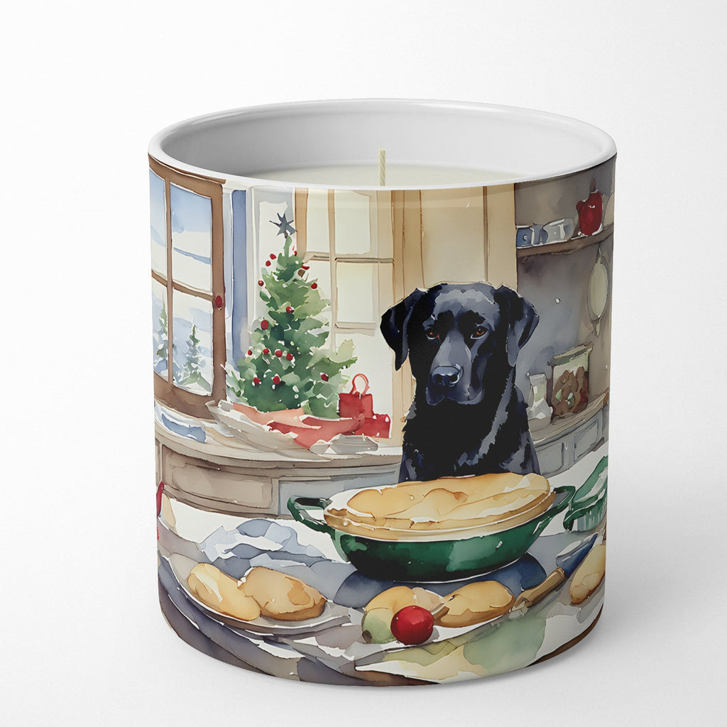 Labrador Retriever Christmas Cookies Decorative Soy Candle Nature Soy Wax Essential Oil Home Decor Ideal for Bedroom Kitchen Bath Office Gift, 10 oz