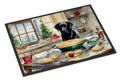 Labrador Retriever Christmas Cookies Doormat Indoor Outdoor 24H X 36W Front Door Mat Rugs for Entryway, Non Slip Washable Low Pile,
