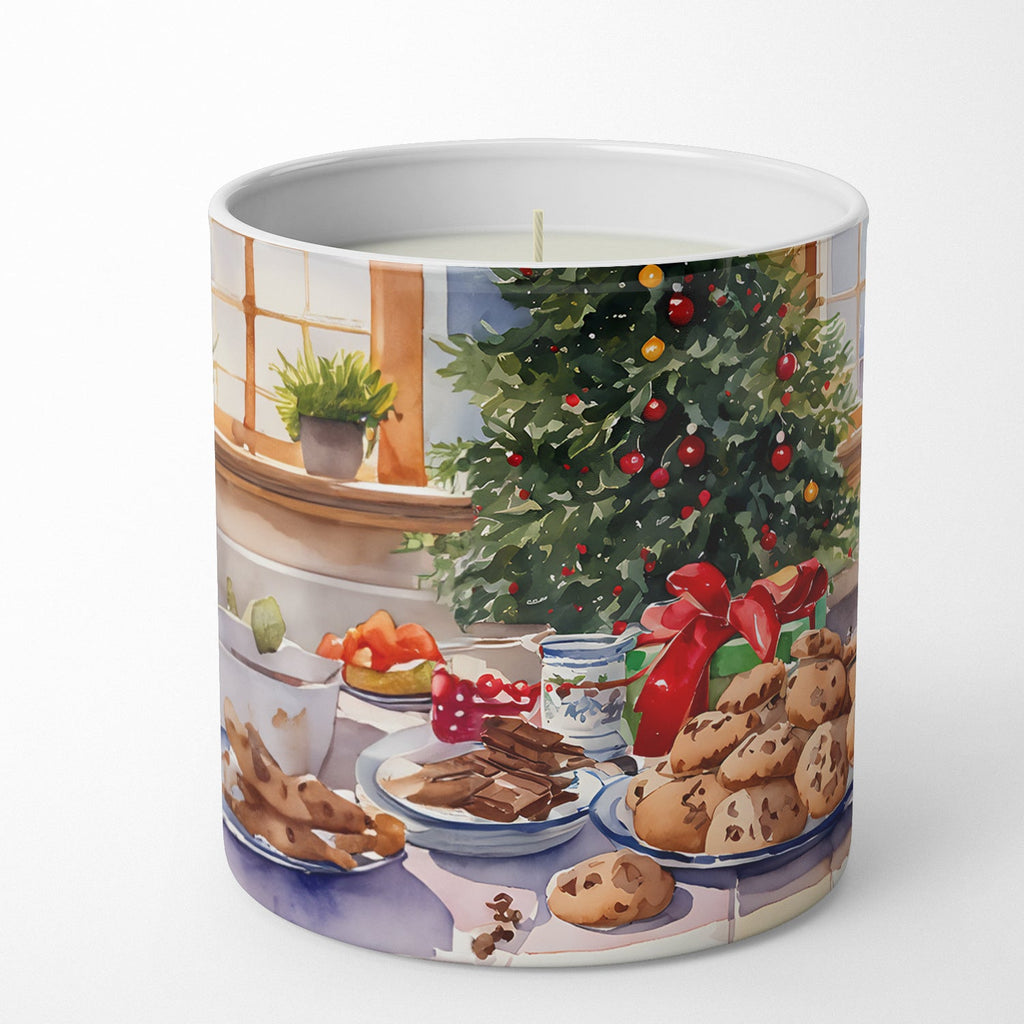Labrador Retriever Christmas Cookies Decorative Soy Candle Nature Soy Wax Essential Oil Home Decor Ideal for Bedroom Kitchen Bath Office Gift, 10 oz