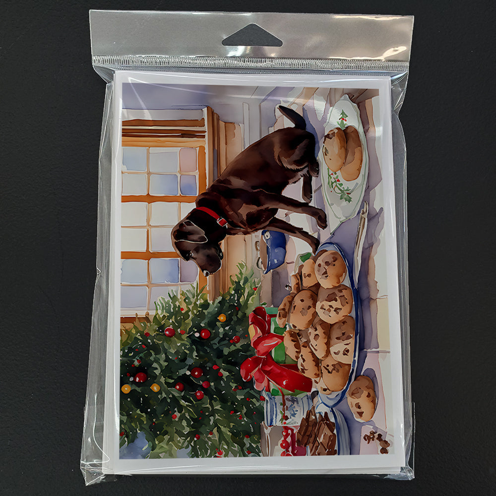 Labrador Retriever Christmas Cookies Greeting Cards Pack of 8 Blank Cards with Envelopes Whimsical A7 Size 5x7