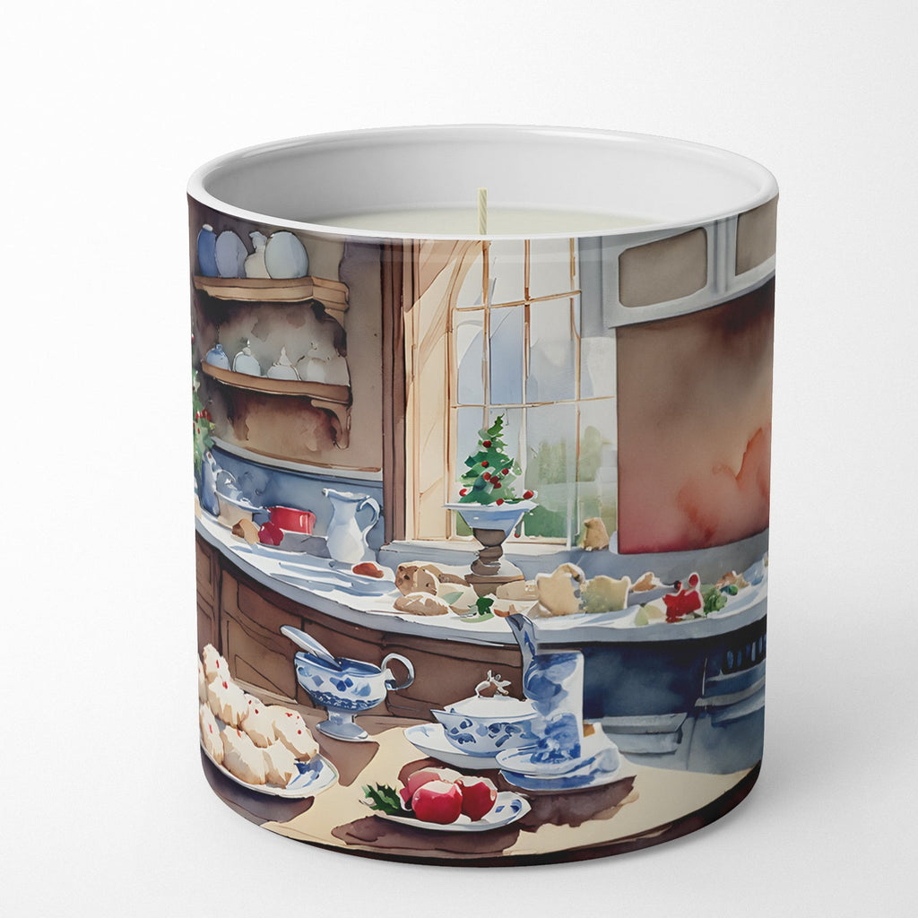 Maltese Christmas Cookies Decorative Soy Candle Nature Soy Wax Essential Oil Home Decor Ideal for Bedroom Kitchen Bath Office Gift, 10 oz