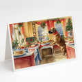 Mastiff Christmas Cookies Greeting Cards Pack of 8 Blank Cards with Envelopes Whimsical A7 Size 5x7
