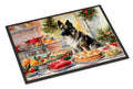 Norwegian Elkhound Christmas Cookies Doormat Indoor Outdoor 24H X 36W Front Door Mat Rugs for Entryway, Non Slip Washable Low Pile,