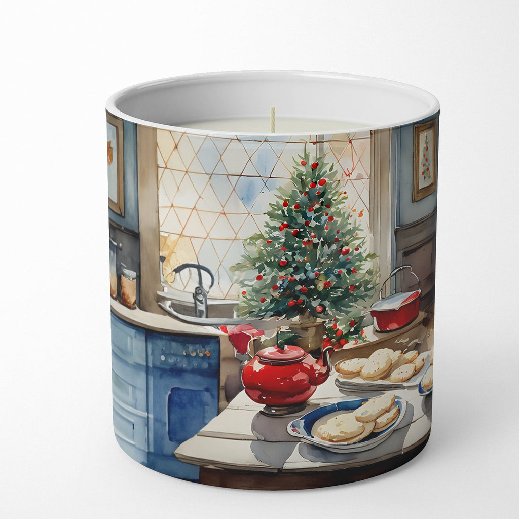 Old English Sheepdog Christmas Cookies Decorative Soy Candle Nature Soy Wax Essential Oil Home Decor Ideal for Bedroom Kitchen Bath Office Gift, 10 oz