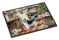 Old English Sheepdog Christmas Cookies Doormat Indoor Outdoor 18H X 27W Front Door Mat Rugs for Entryway, Non Slip Washable
